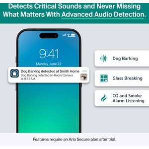 Arlo Essential Pan Tilt Indoor Security 2K App-Compatible Plug-in-Power Pet Camera, White