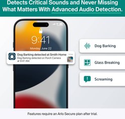 Arlo Essential Pan Tilt Outdoor Security 2K App-Compatible Plug-in-Power Pet Camera, White slide 2 of 9