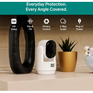 Arlo Essential Pan Tilt Indoor Security 2K App-Compatible Plug-in-Power Pet Camera, White