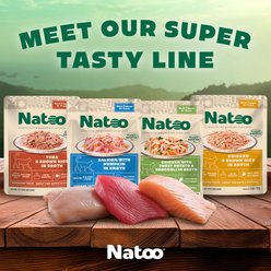 Natoo Variety Pack All-Lifestages Limited Ingredient Chicken Wet Cat Food Topper, 2.4-oz bag, case of 12 slide 2 of 7