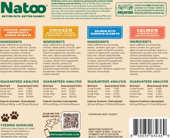 Natoo Variety Pack All-Lifestages Limited Ingredient Chicken Wet Dog Food Topper, 2.4-oz bag, case of 12 slide 2 of 7