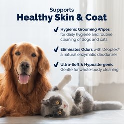 Vetnique Labs DermaBliss Deodorizing Unscented Dog & Cat Grooming Wipes, 100 count slide 2 of 9