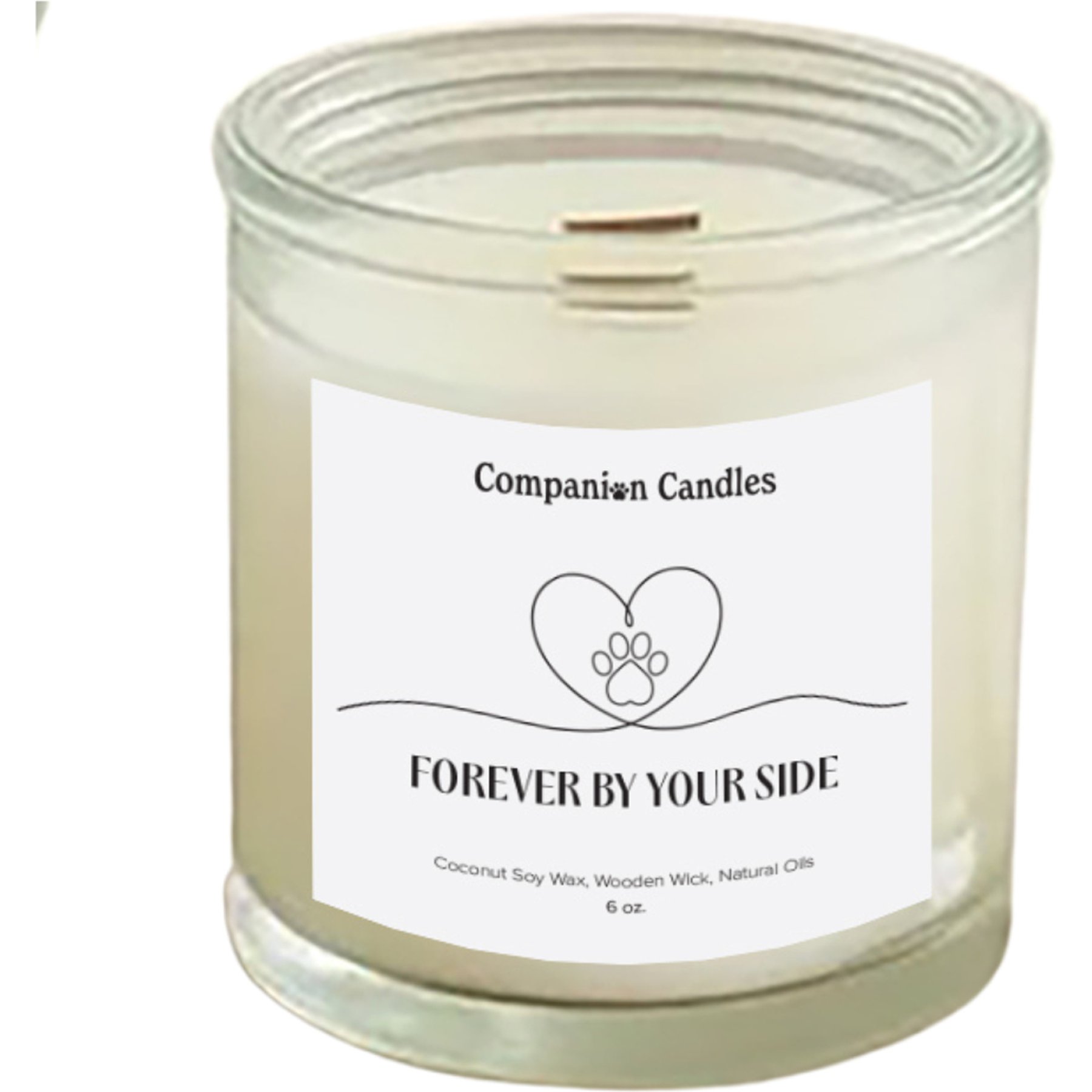 Companion Candles Forever By Your Side Cashemere & Vanilla Pet-Friendly Candle, 6-oz