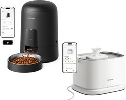 Petlibro Air WiFi Automatic Stainless Steel Cat Feeder & Dockstream Fountain Set, Black, 2 count slide 1 of 9