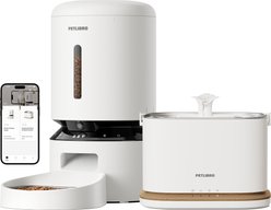 Petlibro Granary Camera Automatic Stainless Steel Feeder & Dockstream Wireless Cat Fountain Set, White, 2 count slide 1 of 9