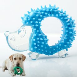 H&H Pets Soft Hedgehog-Shape Dental Chew Dog Toy, Multicolor slide 1 of 8