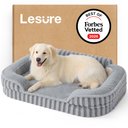 Lesure High-Back Orthopedic Dog Sofa Bed, Grey, Large