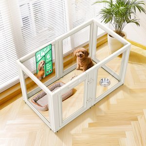 FXW AuraSpace Indoor Dog Playpen, White, 24-in, 6-panel
