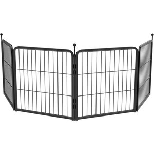 FXW Instant Outdoor Dog Playpen, Black, 24-in, 4-panel