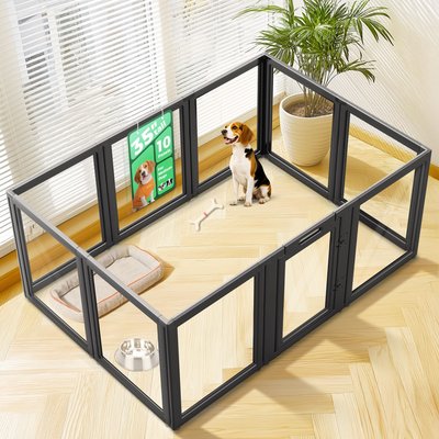 FXW FXW AuraSpace Indoor Dog Playpen, Black, 35-in, 10-panel