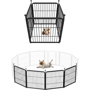 FXW Rollick Outdoor Dog Playpen, Black, 24-in, 4-panel