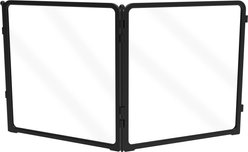 FXW Metal Indoor Dog Playpen, Black, 24-in, 2-acrylic panel