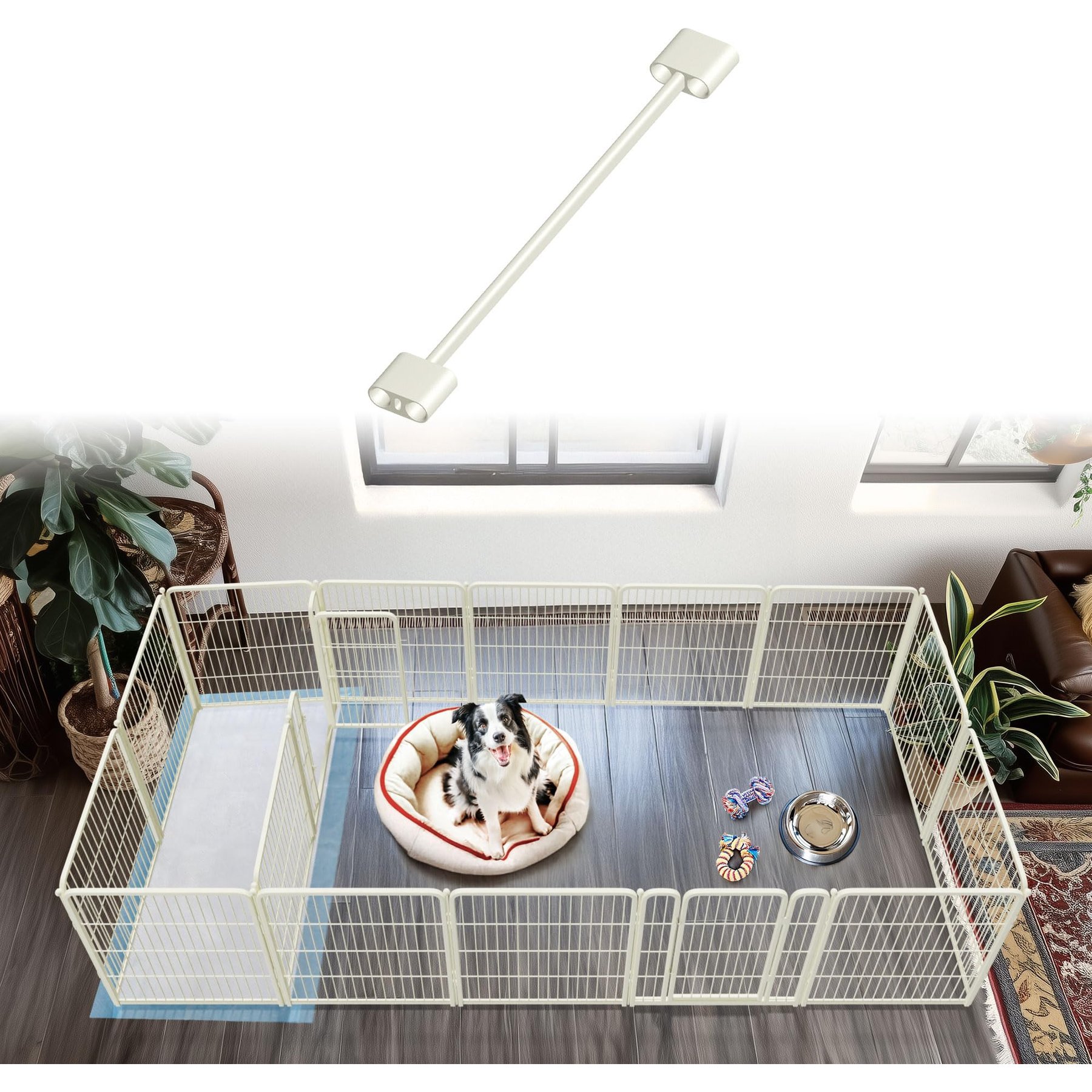 FXW Dog Playpen Connector, 2 count, White, 32-in
