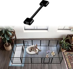 FXW Dog Playpen Connector, 2 count, Black, 24-in