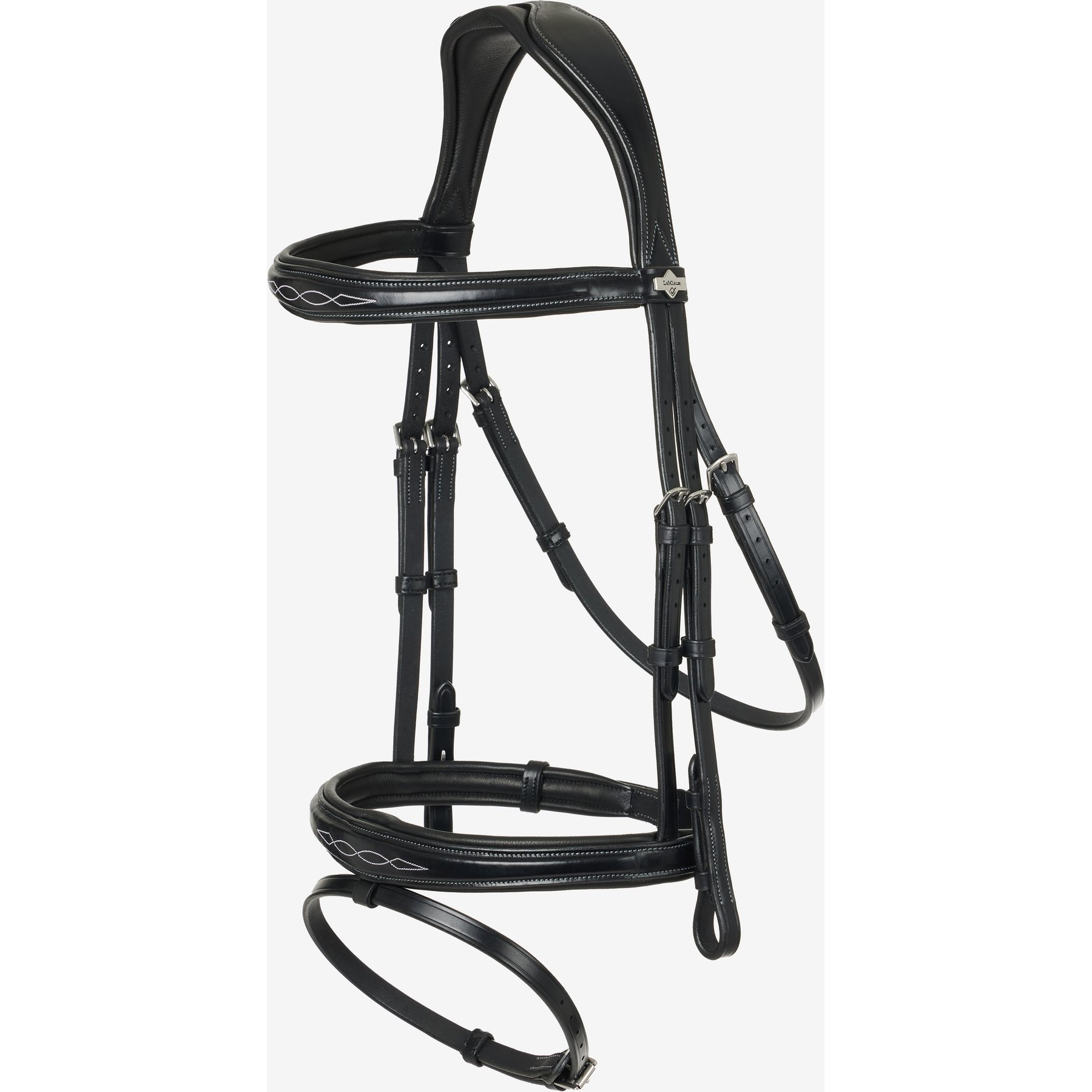 LeMieux Kudos Competition Flash Horse Bridle, Black, Full