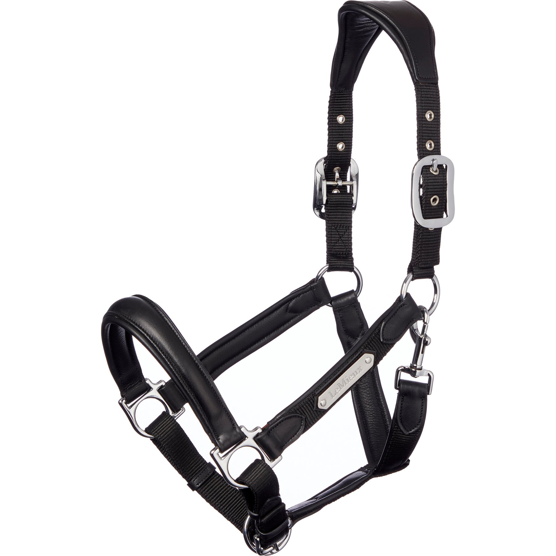 LeMieux Capella Horse Head Collar, Black, Full