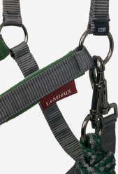 LeMieux Vogue Horse Head Collar & Lead Rope, Hunter Green, Full slide 2 of 7
