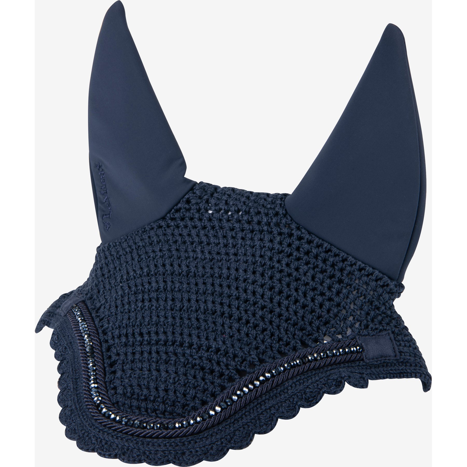 LeMieux Diamante Acoustic Horse Fly Hood, Navy, Medium