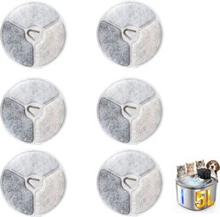 Pokpet Cat Water Fountain Replacement Filter, 6 count slide 1 of 7
