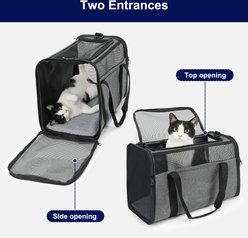 AIPERRO Travel Carry Bag Purse Dog & Cat Carrier, Grey, Large: 19-in slide 2 of 9