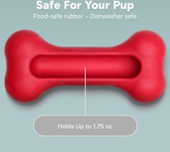 GoSports Pets PupsCream Freezable Tough Chewer Treat Station Dog Toy, Red, Small slide 2 of 6