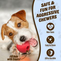 GoSports Pets Solid Rubber Exercise Ball Dog Toy, Multicolor, 2.5-in, 3 count slide 2 of 6