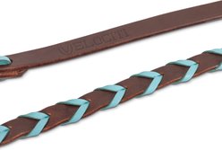 Shires Equestrian Products Velociti Roper Horse Rein, 5/8-in x 8-ft, Dark Oil/Turquoise slide 2 of 4