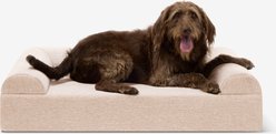 Big Barker 7-in Sofa Orthopedic Pillow Dog Bed with Removable Cover, Driftwood Linen, Large slide 1 of 6