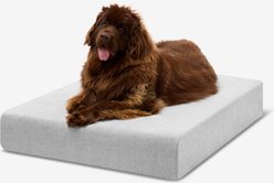 Big Barker 7-in Sleek Orthopedic Pillow Dog Bed with Removable Cover, Stormcloud Linen, X-Large slide 1 of 5