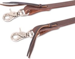 Shires Equestrian Velociti Roper Horse Rein, 5/8-in x 8-ft, Dark Oil/Dark Brown