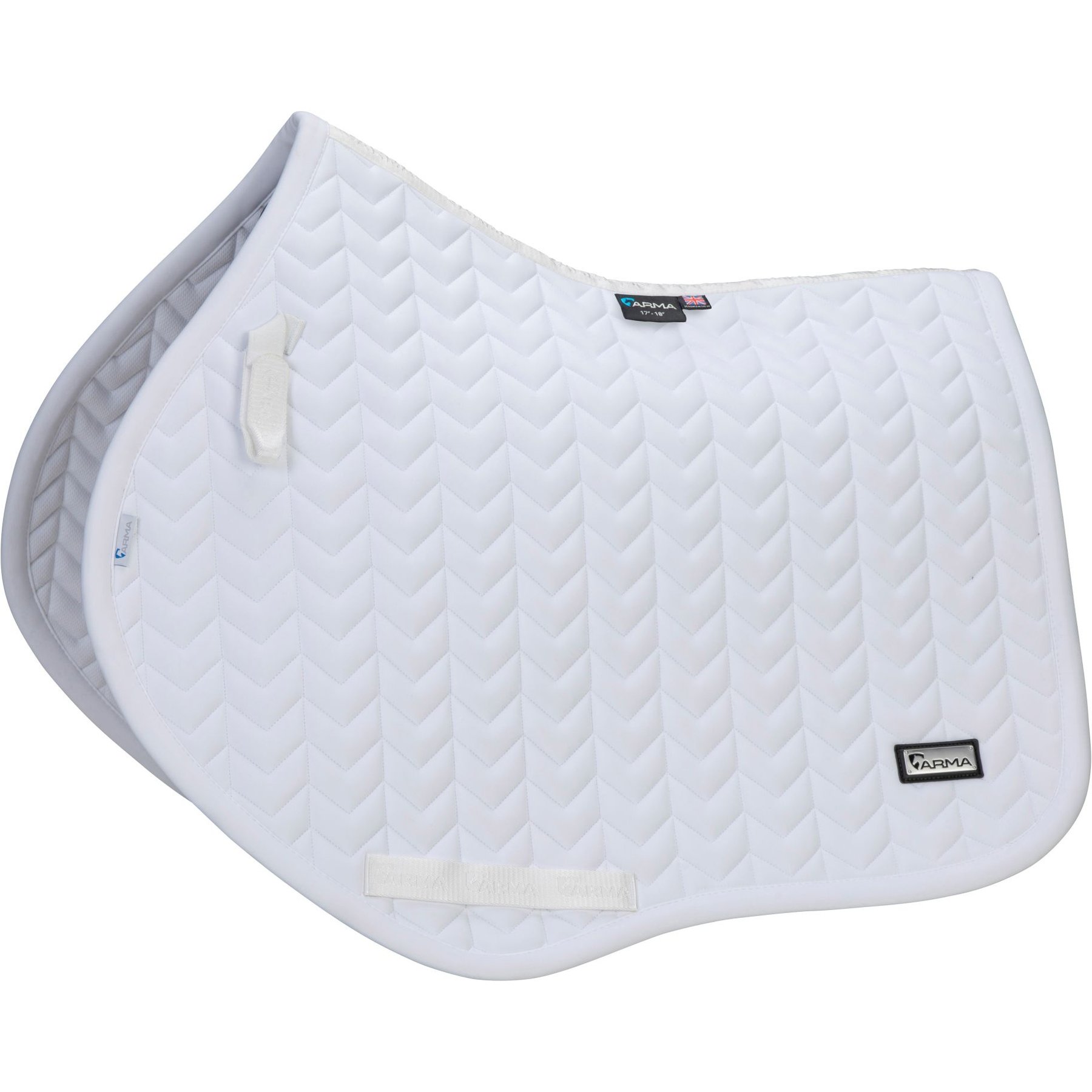 Shires Equestrian Products ARMA Elegance 3.0 Horse Jump Pad, 17 to 18-in, White