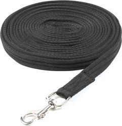 Shires Equestrian ARMA Cushion Web Lunge Line, 26-ft, Black