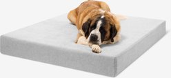 Big Barker 7-in Sleek Orthopedic Pillow Dog Bed with Removable Cover, Stormcloud Linen, Giant