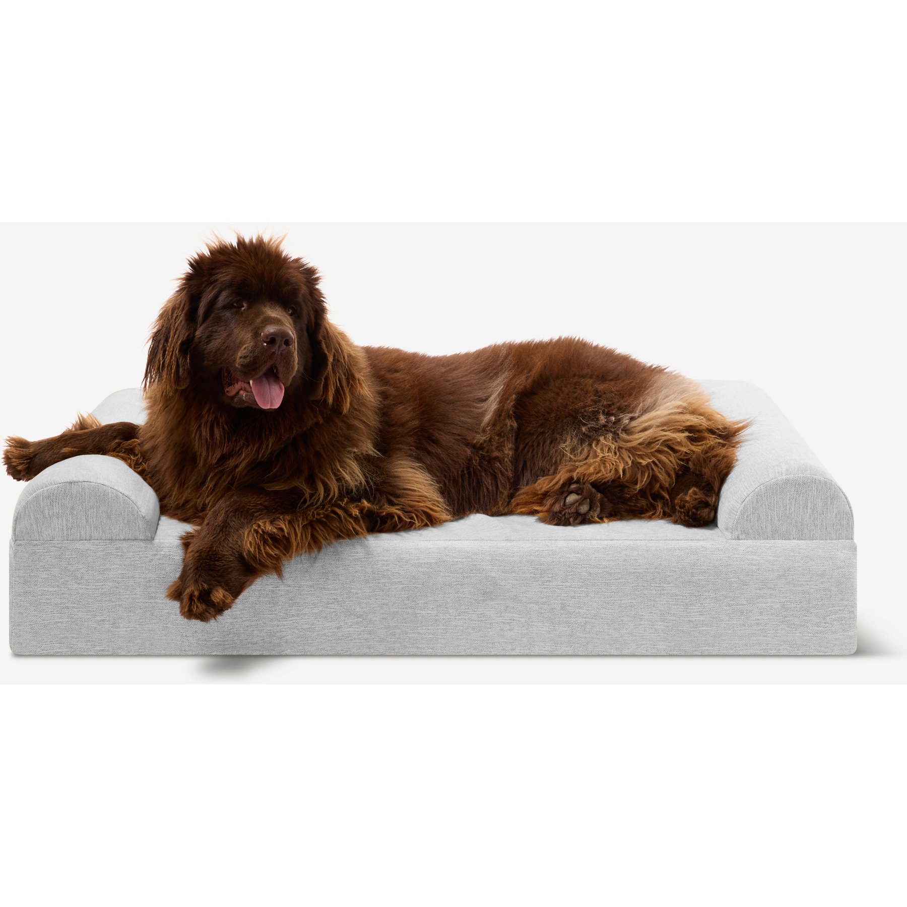 Big Barker 7-in Sofa Orthopedic Pillow Dog Bed with Removable Cover, Stormcloud Linen, X-Large