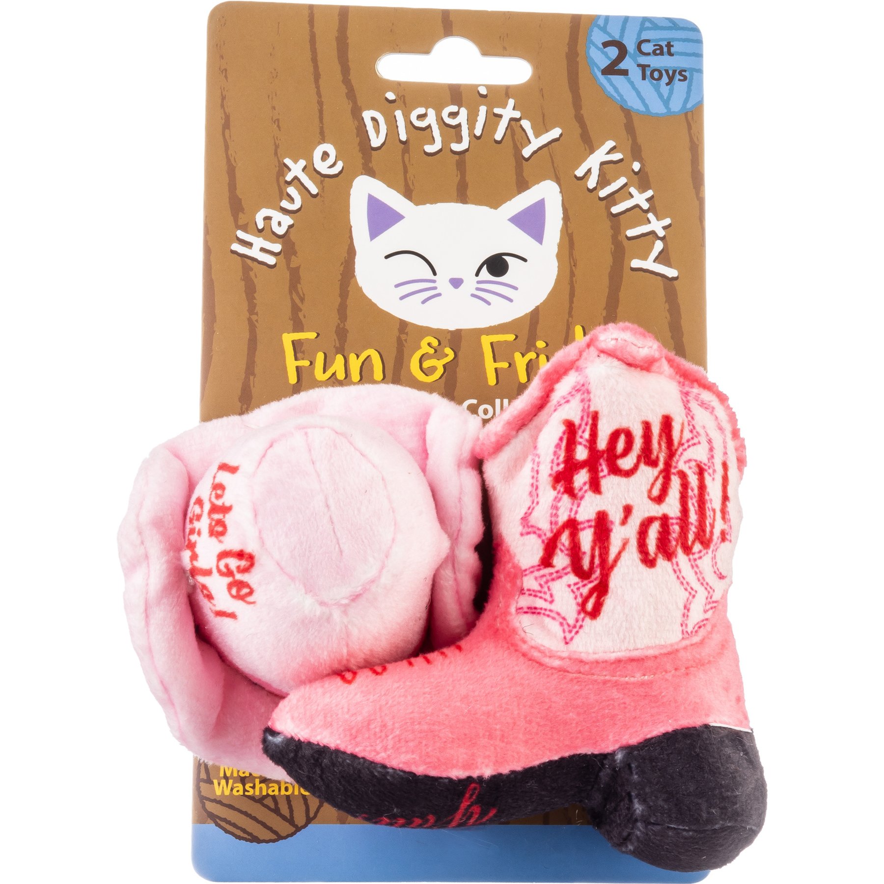 Haute Diggity Kitty Kitty Cowgirl Plush Cat Toy