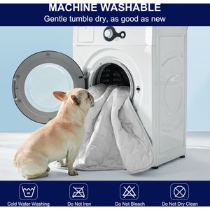 Invenho Cooling Dog Crate Mat with Anti-Slip Bottom, Grey, Large: 36-in