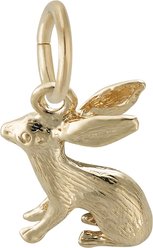 Rembrandt Charms Bunny Memorial Keepsake, Gold, 10.27 x 12.09-mm