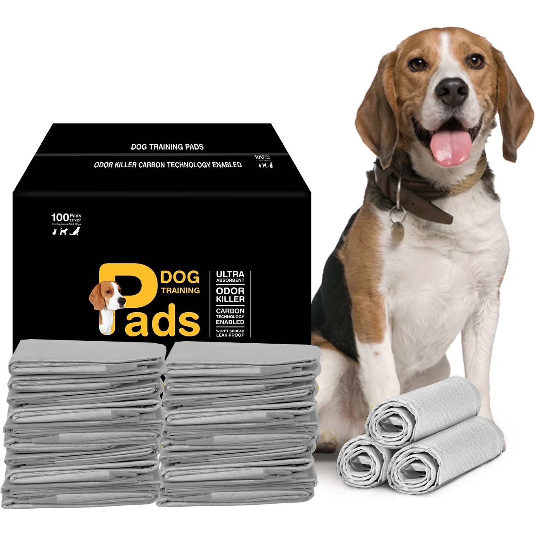 Petfamily Puppy & Dog Training Pads, 100 count, Unscented, 22 x 23-in