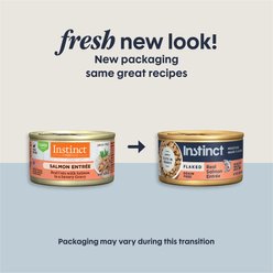 Instinct Flaked Real Salmon Entree in Gravy Wet Cat Food, 3-oz can, case of 24 slide 2 of 9