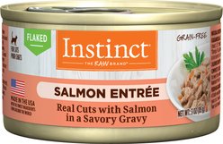 Instinct Salmon Entree Grain-Free Flaked Wet Cat Food, 3-oz can, case of 24