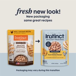 Instinct Healthy Cravings Real Chicken Recipe in Savory Gravy Grain-Free Wet Cat Food Topper, 3-oz pouch, case of 24 slide 2 of 8