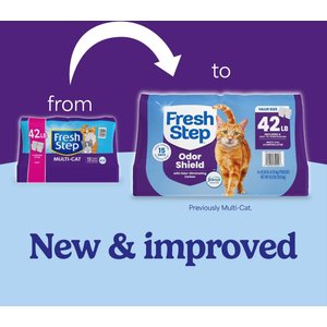 Fresh Step Multi-Cat / Odor Shield Extra Strength Scented Clumping Cat Litter, 42-lb, Limited Availability
