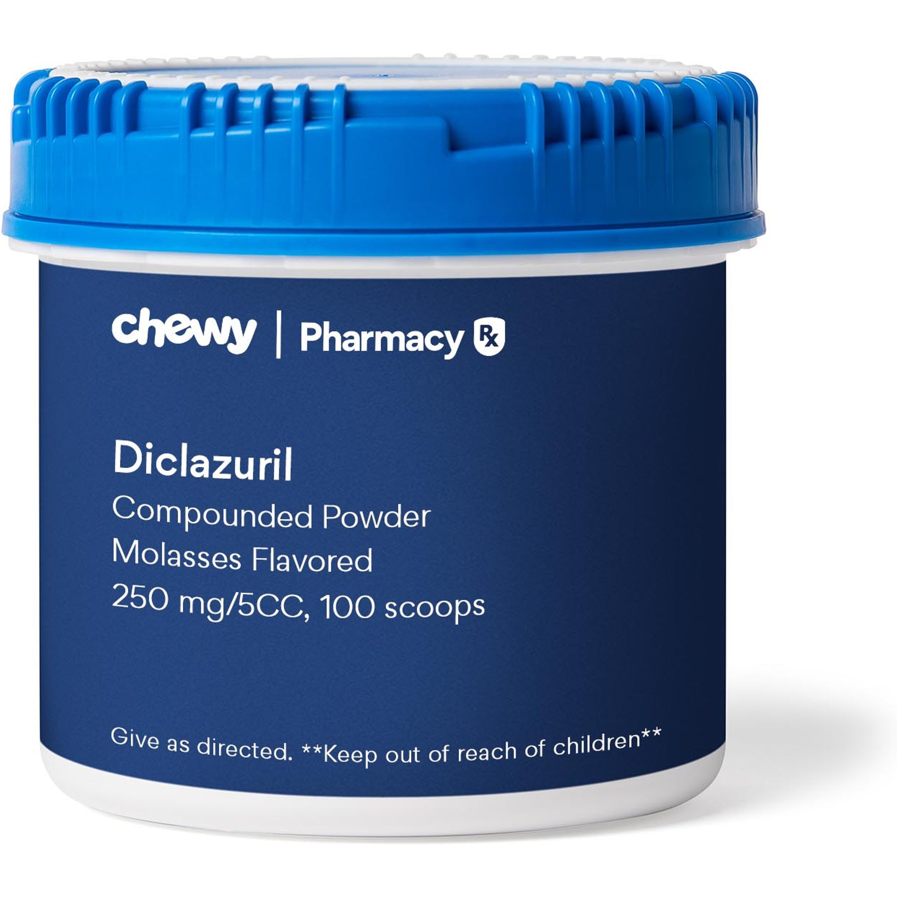 Diclazuril Compounded Molasses Powder, 250 mg/5CC scoop, 100 scoops for Veterinary use