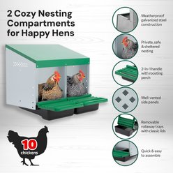 Homestead Essentials 2-Compartment Classic Rollout Chicken Nesting Box slide 2 of 8