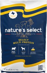 Nature's Select Multi Protein Beef & Rice Recipe Dry Dog Food, 28-lb bag