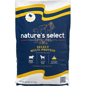 Nature's Select Multi Protein Beef & Rice Recipe Dry Dog Food, 28-lb bag