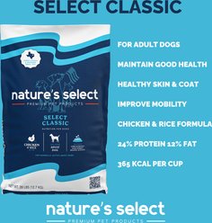 Nature's Select Classic Chicken & Rice Recipe Dry Dog Food, 15-lb bag slide 2 of 7