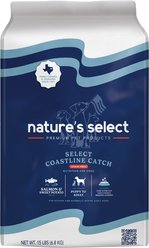 Nature's Select Grain-Free Coastline Catch Salmon & Rice Recipe Dry Dog Food, 15-lb bag