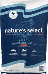 Nature's Select Grain-Free Coastline Catch Salmon & Rice Recipe Dry Dog Food, 28-lb bag slide 1 of 7