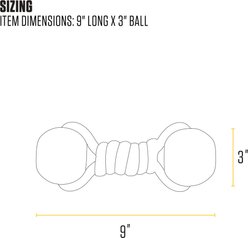 Carhartt Training Tool Tug & Fetch Rope Bone Rugged Dog Toy, Brown slide 2 of 3